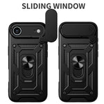 Cover scorrevole TPU e PC per iPhone 16 Pro e 15 Pro