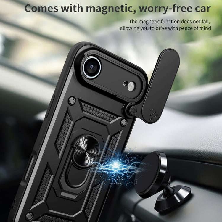 Cover scorrevole TPU e PC per iPhone 16 Pro e 15 Pro