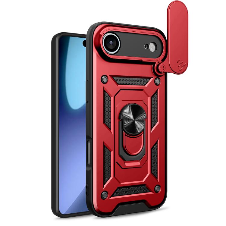 Cover scorrevole TPU e PC per iPhone 16 Pro e 15 Pro