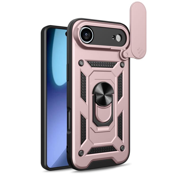 Cover scorrevole TPU e PC per iPhone 16 Pro e 15 Pro