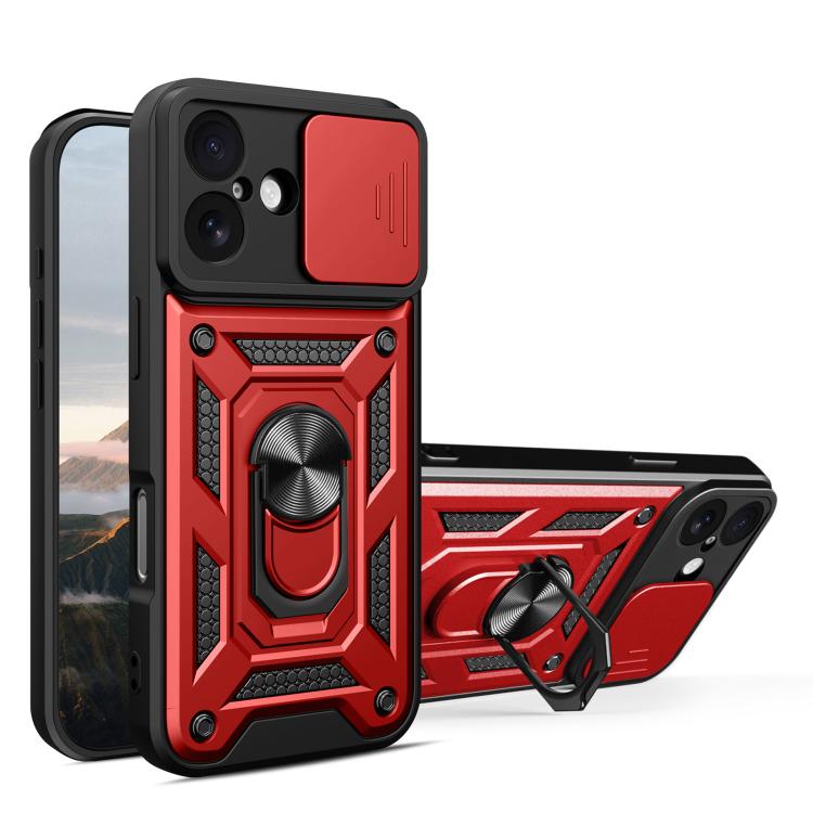 Cover scorrevole TPU e PC per iPhone 15, 16, 16 Plus