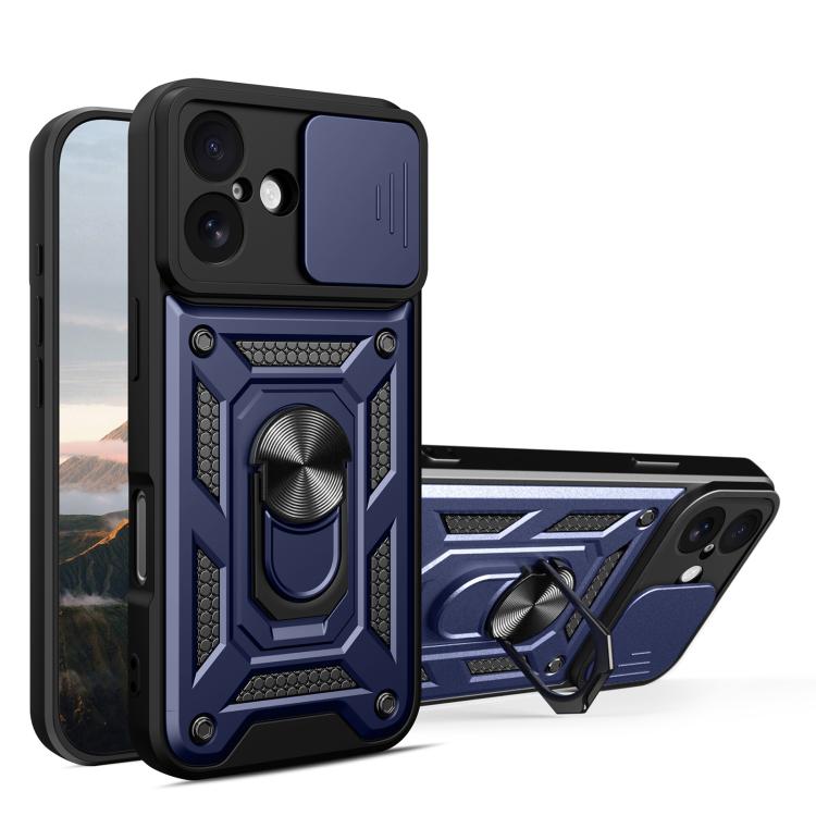 Cover scorrevole TPU e PC per iPhone 15, 16, 16 Plus