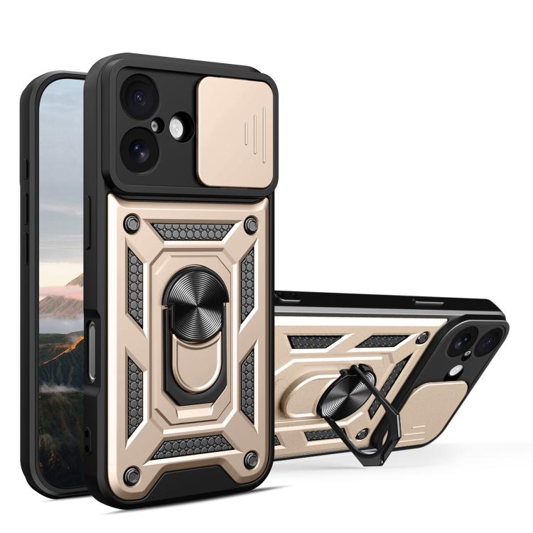 Cover scorrevole TPU e PC per iPhone 15, 16, 16 Plus