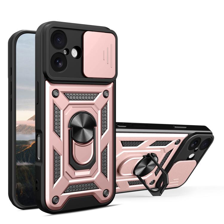 Cover scorrevole TPU e PC per iPhone 15, 16, 16 Plus