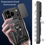Custodia scorrevole in TPU per iPhone 16 Pro Max
