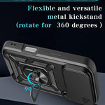 Custodia scorrevole in TPU per iPhone 16 Pro Max
