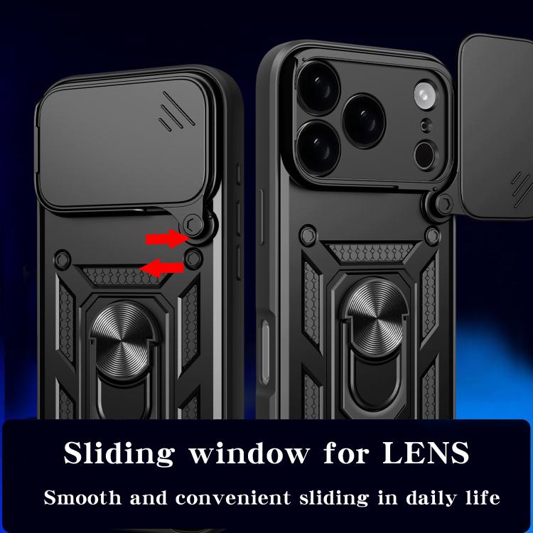 Custodia scorrevole in TPU per iPhone 16 Pro Max