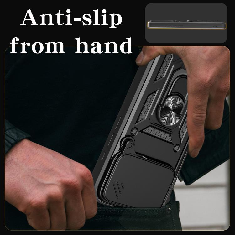 Custodia scorrevole in TPU per iPhone 16 Pro Max