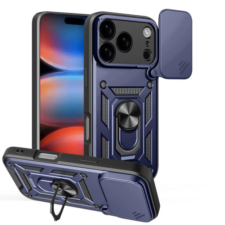 Custodia scorrevole in TPU per iPhone 16 Pro Max