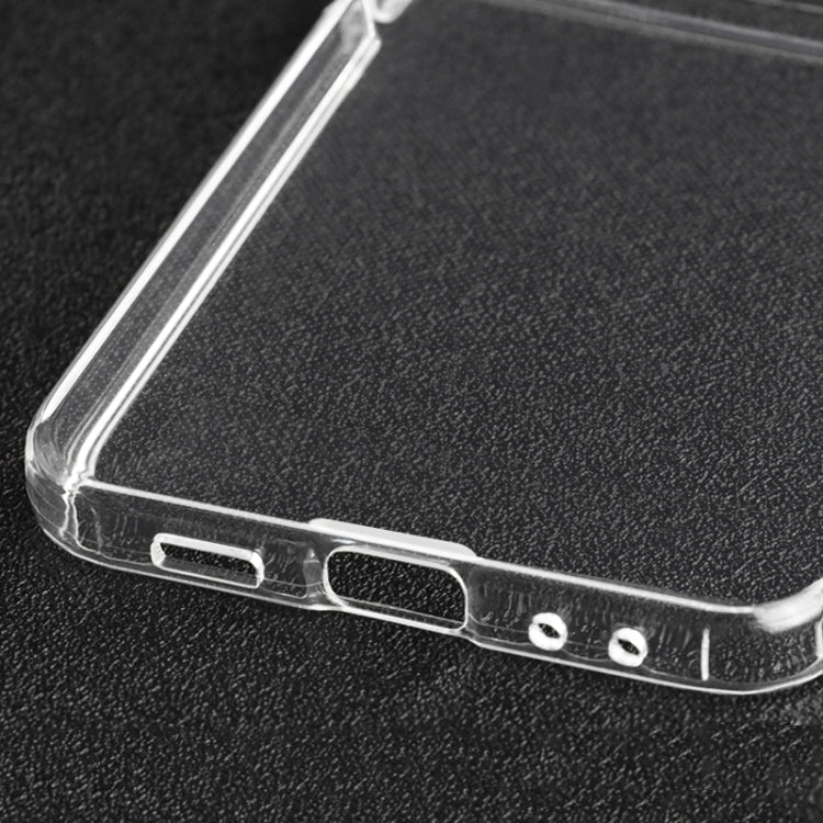 Custodia protettiva antiurto per telefono con cerniera in TPU trasparente, For Samsung Galaxy Z Flip5