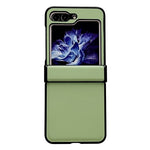 Custodia per telefono antiurto con cerniera in puro colore, For Samsung Galaxy Z Flip5