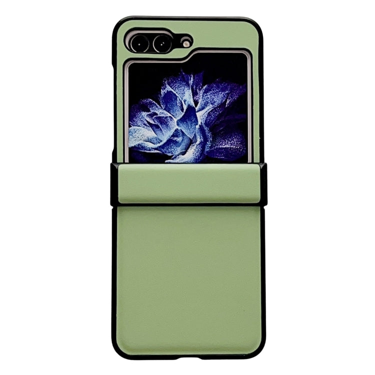 Custodia per telefono antiurto con cerniera in puro colore, For Samsung Galaxy Z Flip5