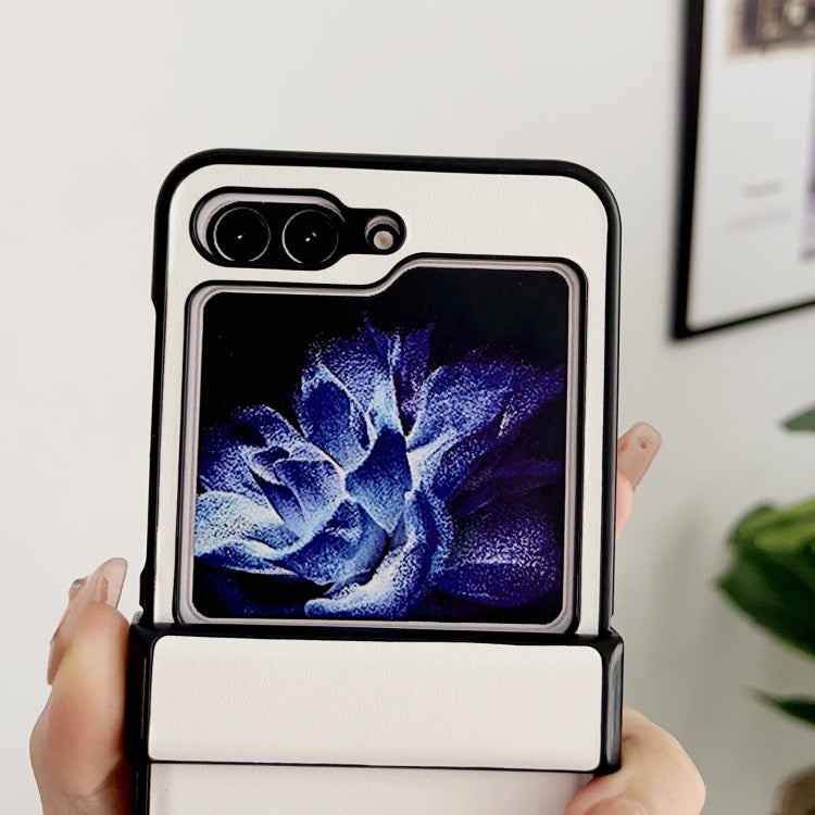 Custodia per telefono antiurto con cerniera in puro colore, For Samsung Galaxy Z Flip5