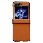 Custodia per telefono antiurto con cerniera in puro colore, For Samsung Galaxy Z Flip5