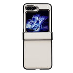 Custodia per telefono antiurto con cerniera in puro colore, For Samsung Galaxy Z Flip5