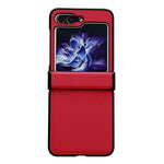 Custodia per telefono antiurto con cerniera in puro colore, For Samsung Galaxy Z Flip5