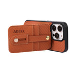 Custodia per cellulare con porta carte RFID in fibra di carbonio ABEEL, For iPhone 15 Pro Max, For iPhone 15 Pro, For iPhone 14 Pro, For iPhone 14 Pro Max, For iPhone 13 Pro Max, For iPhone 13 Pro