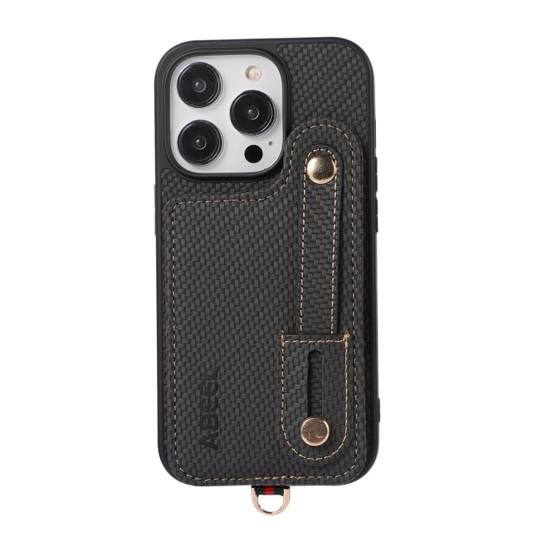 Custodia per cellulare con porta carte RFID in fibra di carbonio ABEEL, For iPhone 14 Pro, For iPhone 15 Pro Max, For iPhone 14 Pro Max, For iPhone 15 Pro, For iPhone 13 Pro Max, For iPhone 13 Pro