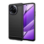 Custodia per telefono TPU in fibra di carbonio con trama spazzolata, For Realme Narzo 60X, For Realme C51, For Realme Narzo 60 Pro, For Realme Narzo 60, For Realme 11 5G, For Realme C65 4G