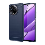Custodia per telefono TPU in fibra di carbonio con trama spazzolata, For Realme Narzo 60X, For Realme C51, For Realme Narzo 60 Pro, For Realme Narzo 60, For Realme 11 5G, For Realme C65 4G