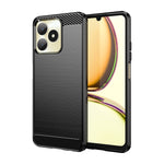 Custodia per telefono TPU in fibra di carbonio con trama spazzolata, For Realme Narzo 60X, For Realme C51, For Realme Narzo 60 Pro, For Realme Narzo 60, For Realme 11 5G, For Realme C65 4G