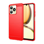 Custodia per telefono TPU in fibra di carbonio con trama spazzolata, For Realme Narzo 60X, For Realme C51, For Realme Narzo 60 Pro, For Realme Narzo 60, For Realme 11 5G, For Realme C65 4G
