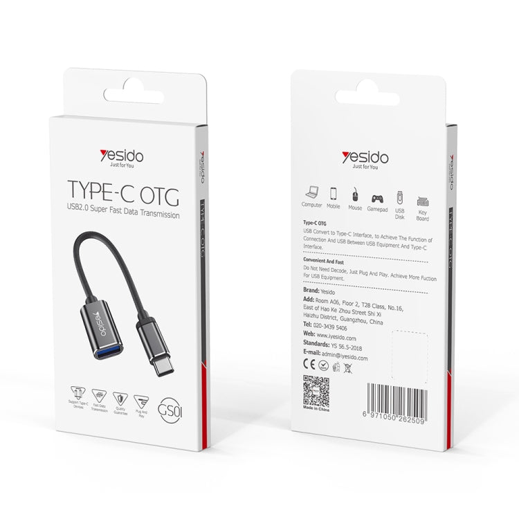 Yesido GS01 cavo convertitore OTG Tipo C a USB 2.0