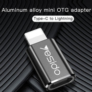 Adattatore di ricarica Yesido GS03 8 pin a tipo C