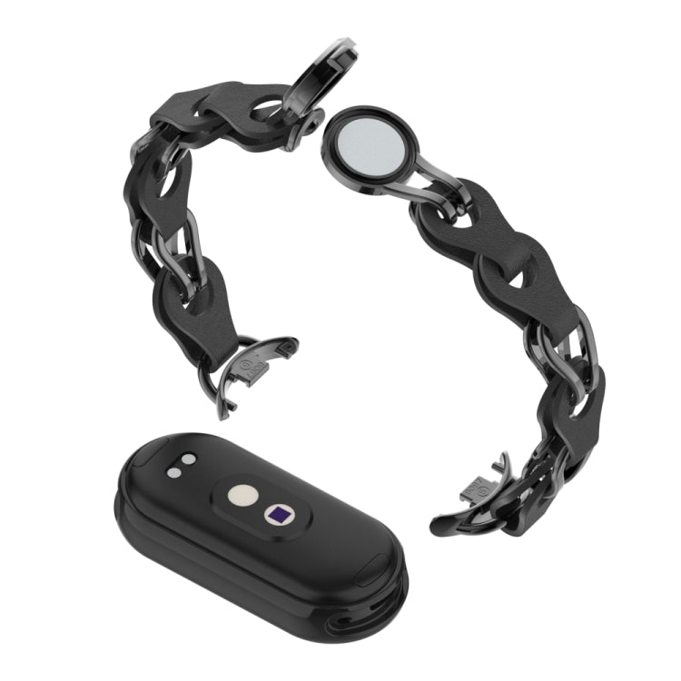Cinturino per orologio con fibbia magnetica a catena in pelle vuota, For Xiaomi Smart Band 10 / 9 / 8