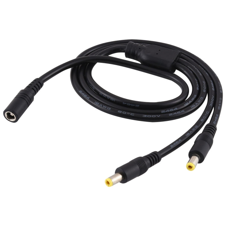 5,5 x 2,5 mm da 1 a 2 femmina a maschio cavo di alimentazione adattatore splitter di alimentazione CC, lunghezza cavo: 70 cm
