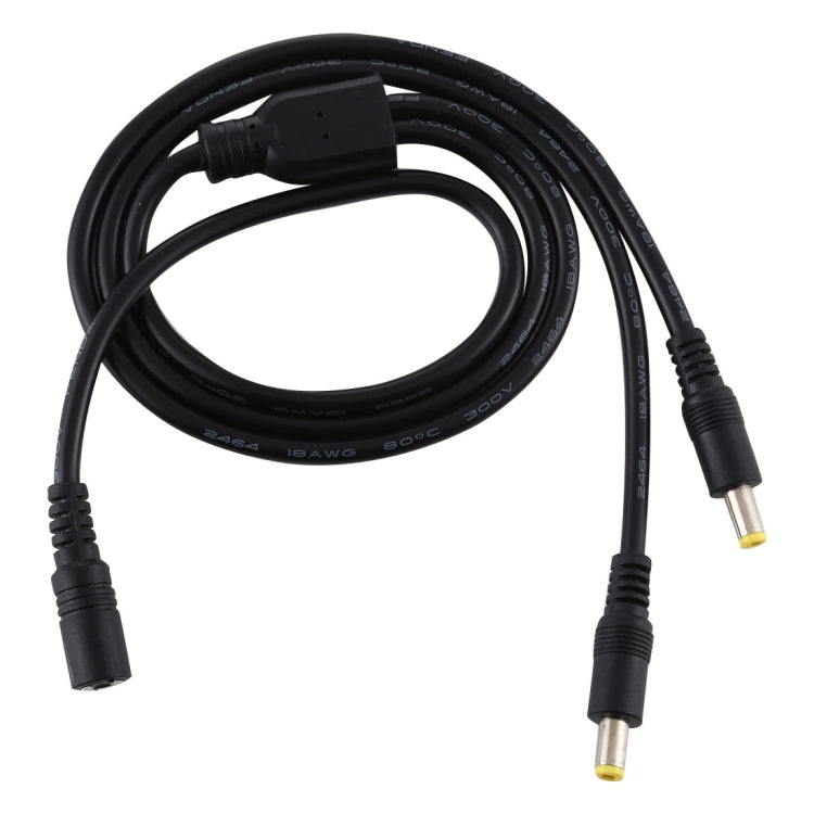 5,5 x 2,5 mm da 1 a 2 femmina a maschio cavo di alimentazione adattatore splitter di alimentazione CC, lunghezza cavo: 70 cm