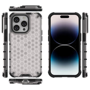 Custodia nido d'ape per iPhone 15 Pro Max e Pro