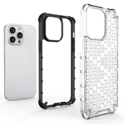 Custodia nido d'ape per iPhone 15 Pro Max e Pro
