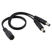 5,5 x 2,1 mm da 1 a 2 femmina a maschio cavo di alimentazione adattatore splitter di alimentazione CC, lunghezza cavo: 30 cm
