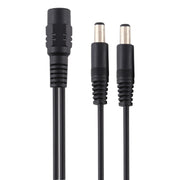 5,5 x 2,1 mm da 1 a 2 femmina a maschio cavo di alimentazione adattatore splitter di alimentazione CC, lunghezza cavo: 30 cm