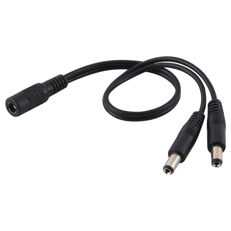 5,5 x 2,1 mm da 1 a 2 femmina a maschio cavo di alimentazione adattatore splitter di alimentazione CC, lunghezza cavo: 30 cm