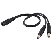 5,5 x 2,1 mm da 1 a 2 femmina a maschio cavo di alimentazione adattatore splitter di alimentazione CC, lunghezza cavo: 30 cm