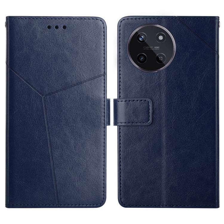 HT01 Cassa del telefono di cuoio di vibrazione del modello a forma di Y, For Realme C67 4G, For Realme 11 5G Global, For Realme C53, For Realme 11 4G Global