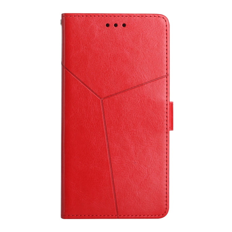 HT01 Cassa del telefono di cuoio di vibrazione del modello a forma di Y, For Realme C67 4G, For Realme 11 5G Global, For Realme C53, For Realme 11 4G Global
