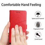 HT01 Cassa del telefono di cuoio di vibrazione del modello a forma di Y, For Realme C65 4G