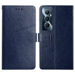 HT01 Cassa del telefono di cuoio di vibrazione del modello a forma di Y, For Realme C65 4G