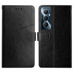 HT01 Cassa del telefono di cuoio di vibrazione del modello a forma di Y, For Realme C65 4G
