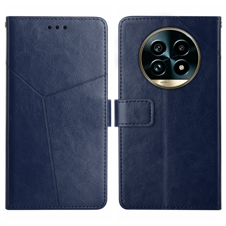 HT01 Cassa del telefono di cuoio di vibrazione del modello a forma di Y, For Realme C75 4G, For Realme 13+ 5G Global, For Realme 13 Pro 5G / 13 Pro+ 5G, For Realme C63 4G Global/ C61