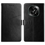 HT01 Cassa del telefono di cuoio di vibrazione del modello a forma di Y, For Realme C63 5G, For Realme 12 5G Global, For Realme 12+ Global, For Realme 12 Pro/12 Pro+ Global