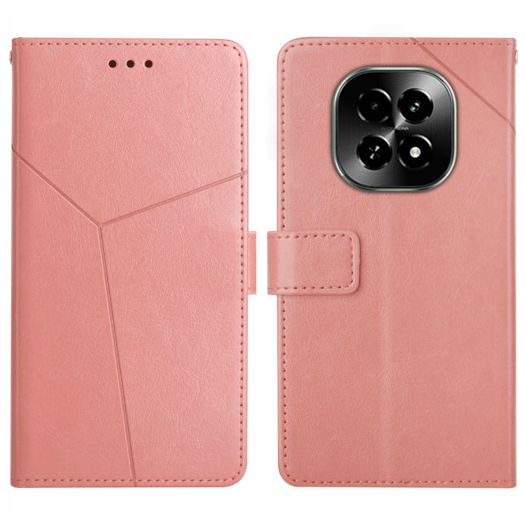 HT01 Cassa del telefono di cuoio di vibrazione del modello a forma di Y, For Realme C63 5G, For Realme 12 5G Global, For Realme 12+ Global, For Realme 12 Pro/12 Pro+ Global