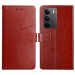 HT01 Cassa del telefono di cuoio di vibrazione del modello a forma di Y, For Realme C75 4G, For Realme 13+ 5G Global, For Realme 13 Pro 5G / 13 Pro+ 5G, For Realme C63 4G Global/ C61