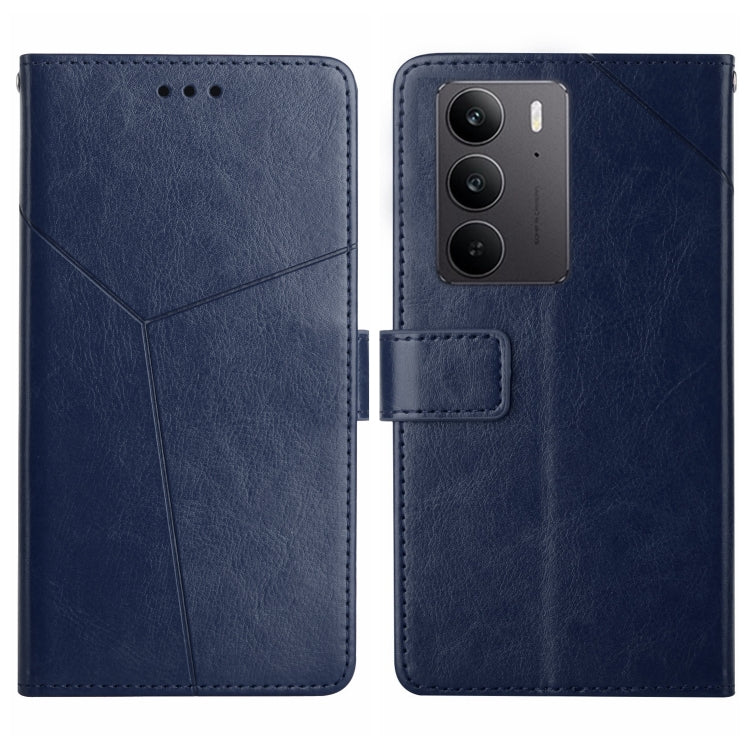 HT01 Cassa del telefono di cuoio di vibrazione del modello a forma di Y, For Realme C75 4G, For Realme 13+ 5G Global, For Realme 13 Pro 5G / 13 Pro+ 5G, For Realme C63 4G Global/ C61