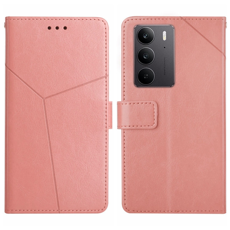 HT01 Cassa del telefono di cuoio di vibrazione del modello a forma di Y, For Realme C75 4G, For Realme 13+ 5G Global, For Realme 13 Pro 5G / 13 Pro+ 5G, For Realme C63 4G Global/ C61