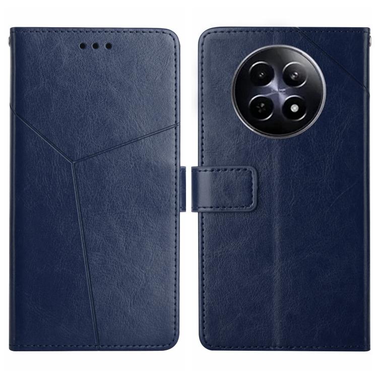 HT01 Cassa del telefono di cuoio di vibrazione del modello a forma di Y, For Realme C75 4G, For Realme 13+ 5G Global, For Realme 13 Pro 5G / 13 Pro+ 5G, For Realme C63 4G Global/ C61
