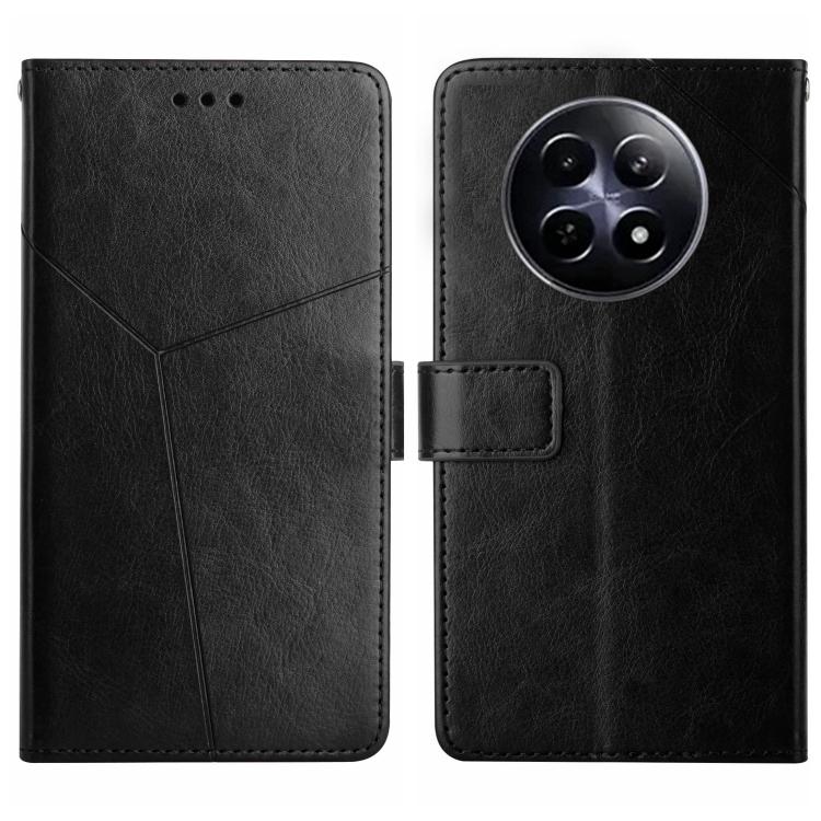 HT01 Cassa del telefono di cuoio di vibrazione del modello a forma di Y, For Realme C75 4G, For Realme 13+ 5G Global, For Realme 13 Pro 5G / 13 Pro+ 5G, For Realme C63 4G Global/ C61
